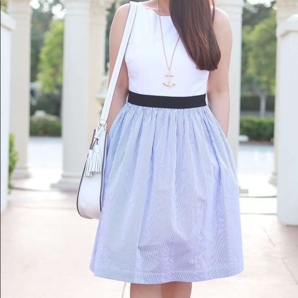 KATE SPADE BROOME STREET  pinstripe tank dress